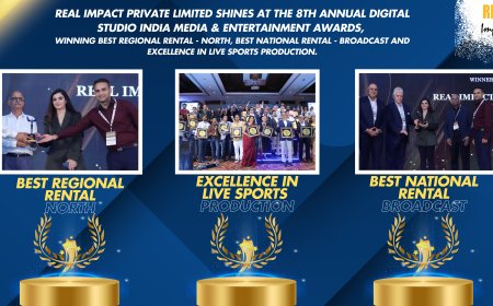 Real Impact Private Limited Triumphs with Three Prestigious Awards at The 8th Annual Digital Studio India Media & Entertainment Awards