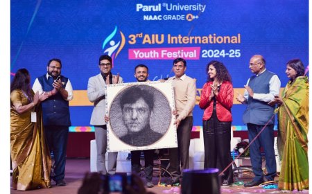 Parul University Hosts 3rd AIU International Youth Festival 2024-25, Shri Mansukh Mandaviya as Chief Guest