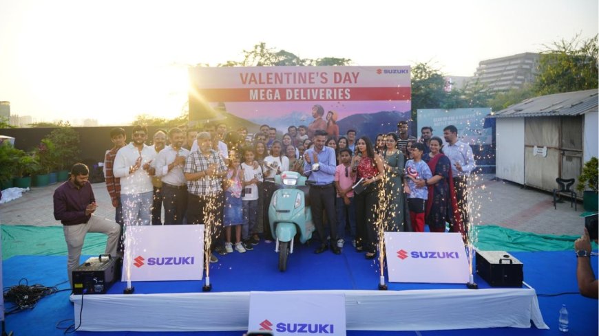 Suzuki Delivers 125 Access 125 Scooters Together in Surat on Valentine’s Day