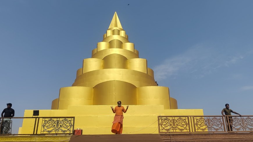 Grand 52-Foot Permanent Siddh Mahamrityunjay Yantra Nears Completion in Hisar