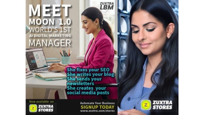 Zuxtra Network Launches Moon: World’s First AI Digital Marketing Manager, Pioneering Agentic AI Advancement