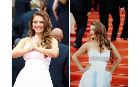Neha Malik Mesmerizes in Ethereal White Gown for Her Second Red Carpet Appearance at Cannes 2025