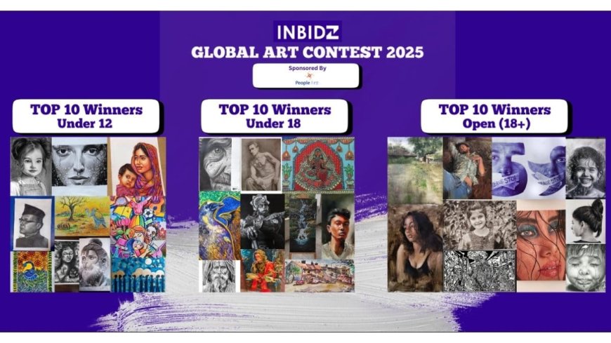 InBidz Global Art Contest 2025 Announces Top 10 Winners in All Age Categories