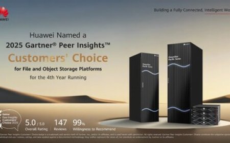 Huawei Named a 2025 Gartner® Peer InsightsTM Customers' Choice for File and Object Storage Platforms for the Fourth Year Running