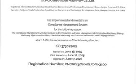 XCMG Machinery Achieves Dual ISO 37301 and GB/T 35770 Compliance Certifications, Reinforcing Global Governance Leadership