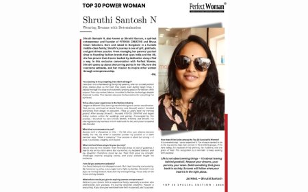 Shruthi Santosh N: Weaving Dreams with Determination – A Journey from Humble Beginnings to Global Recognition