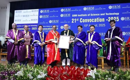 By 2040, India aims to land astronauts on the Moon and bring them back safely�, Dr. V. Narayanan, ISRO Chairman, at SRMIST’s 21st Convocation 2025