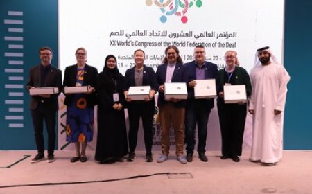 Abu Dhabi Set to Host First World Deaf Congress in the Middle East, Reveals Winning Logo by Jordanian Deaf Artist