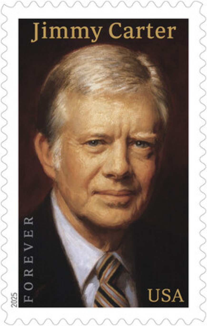 U.S. Postal Service Reveals New Forever Stamp Design Honoring Former President Jimmy Carter