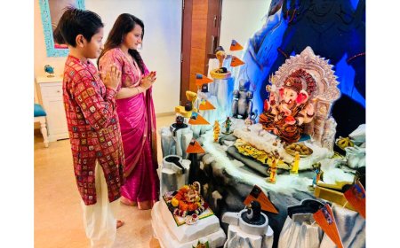Gandhi Family Celebrates Maha Ganesh Utsav 2025 with Eco-Friendly ‘Ghar Ka Ganesh’ in Juhu, Mumbai