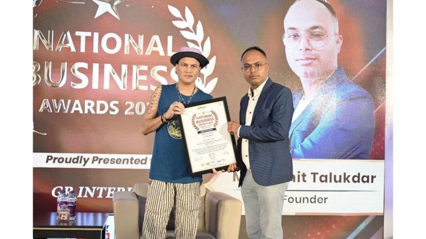 Sumit Talukdar Honored for Leading Interior Design Excellence at National Business Awards 2025