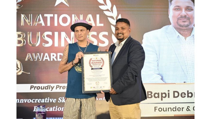 Bapi Debnath’s Innovocreative Skills and Technical Education Pvt. Ltd. Awarded Best Emerging Skill Development Organization in North East India