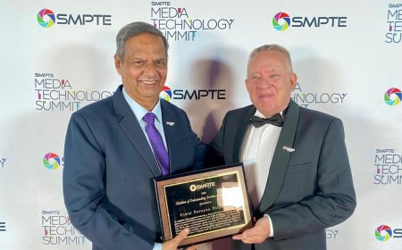 A Global Honour: Ujwal N. Nirgudkar Felicitated by SMPTE for promoting International Standards for Advancing the Indian Film Industry