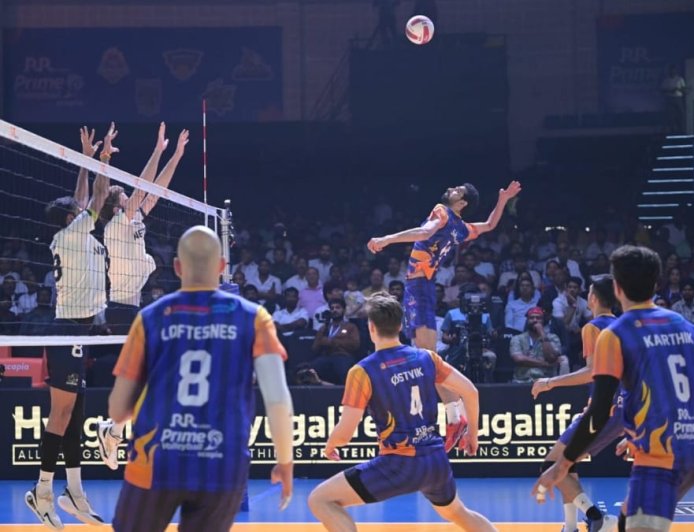PVL 2025 Season 4 (Match 36): Mumbai Meteors storm into the final with a commanding victory over Goa Guardians