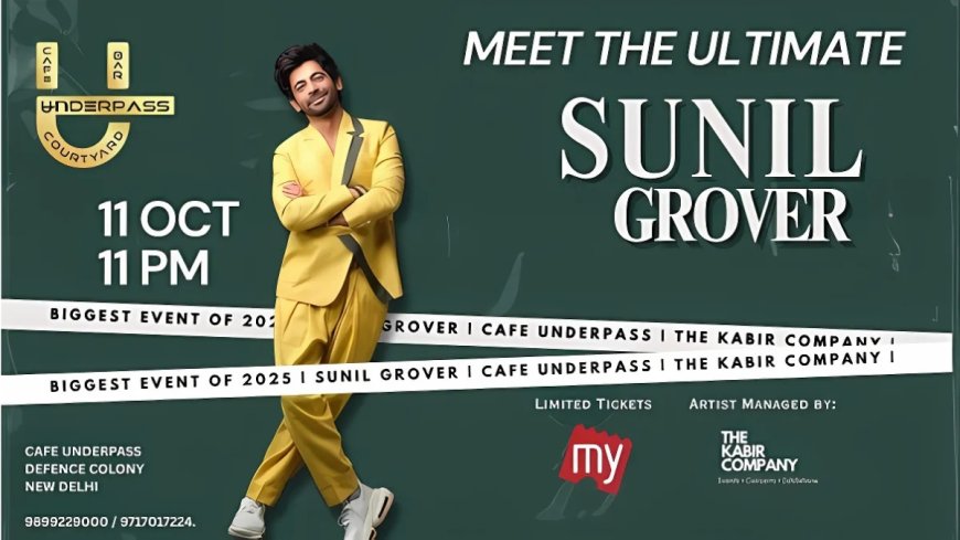 Biggest Event of 2025: Sunil Grover Takes Over Cafe Underpass in Delhi