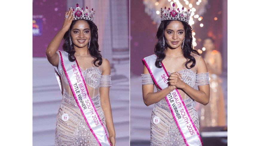 Vasantha Lakshmi M from Karnataka Crowned LIVF She Miss Beauty South 2025 Winner