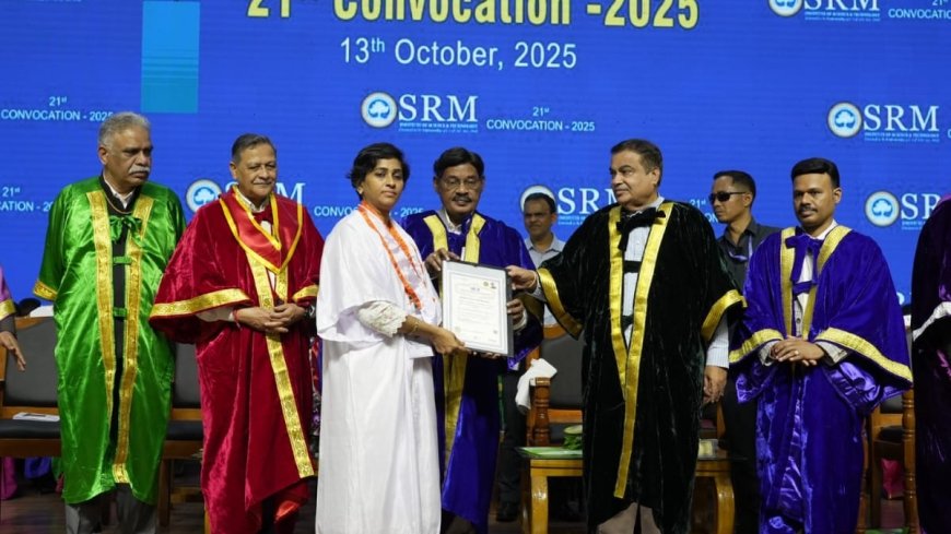 SRMIST shines at the 21st Convocation, awards 15k degrees and Honoris Causa to IIM-A director