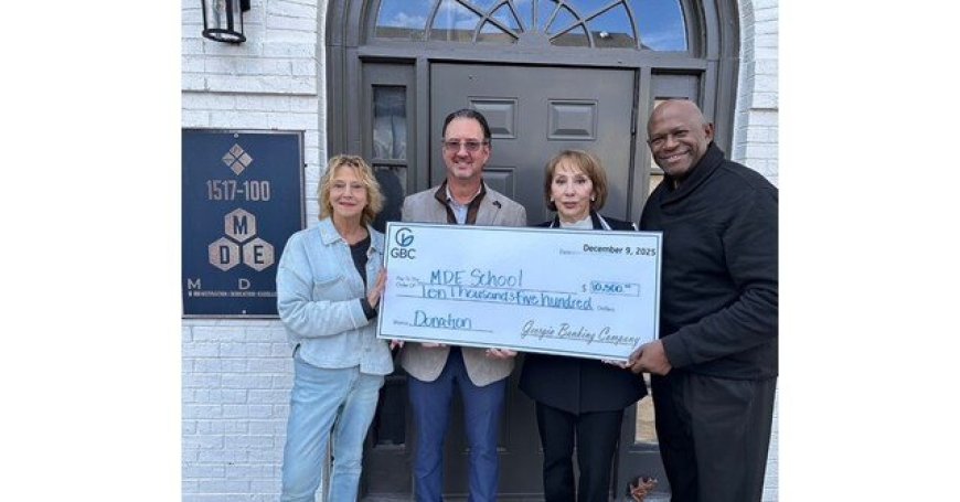 MDE School Receives $10,500 Contribution from Georgia Banking Company Through Georgia SSO Tax Credit Program to Support Scholarships for Low-Income Students