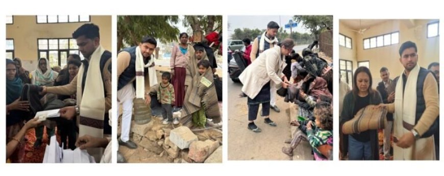 Councillor Kunal Yadav Partners with Nanhi Veena Women’s Welfare Foundation to Provide Winter Relief in Gurugram