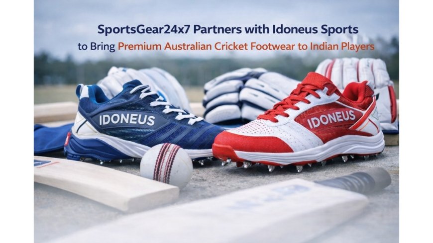 SportsGear24x7 Partners with Idoneus Sports to Bring Premium Australian Cricket Footwear to Indian Players