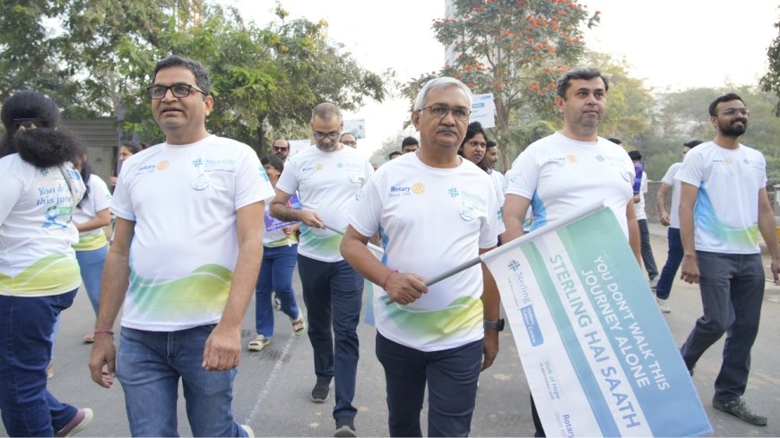 Sterling Hospitals’ Sindhubhavan Unit Spearheads Major Cancer Awareness Walkathon with Rotary Club