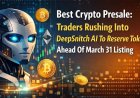Best Crypto Presale: Traders Rushing Into DeepSnitch AI To Reserve Tokens Ahead Of March 31 Listing As RTX and SUBBD Gain New Fans