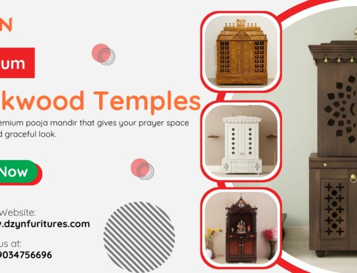 The Art of Sacred Living: Premium Teakwood Pooja Mandir Designs for Modern & Traditional Homes
