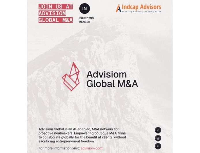 Indcap Advisors Becomes A Founding Member of Advisiom Global M and A