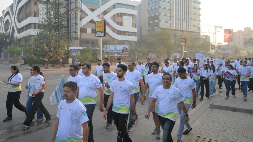 Sterling Hospitals Sindhubhavan Unit Spearheads Cancer Awareness Walkathon with Rotary Club