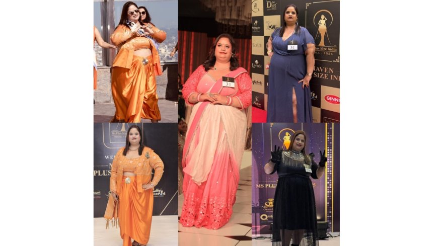 Shikha Agarwal Crowned Subtitle Winner Ms Elegance at Maven Ms Plus Size India, Inspires Women with Confidence